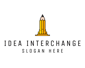 Yellow Pencil Tower logo design