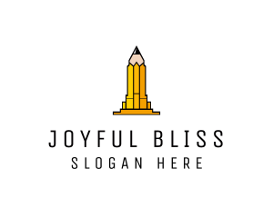 Yellow Pencil Tower logo design