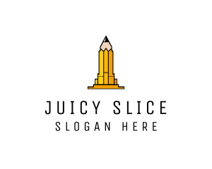 Yellow Pencil Tower logo design