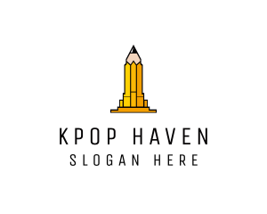 Yellow Pencil Tower logo design