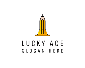 Yellow Pencil Tower logo design