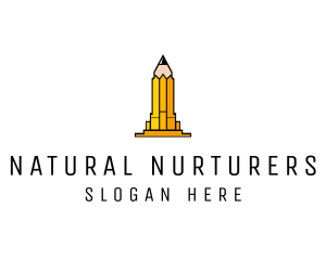 Yellow Pencil Tower logo design