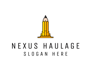 Yellow Pencil Tower logo design