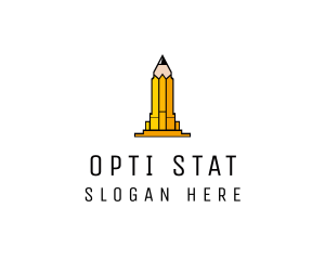 Yellow Pencil Tower logo design