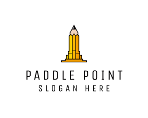 Yellow Pencil Tower logo design