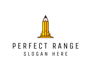 Yellow Pencil Tower logo design