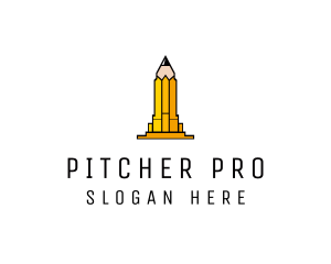 Yellow Pencil Tower logo design