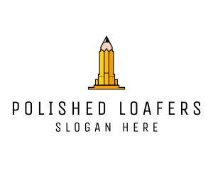 Yellow Pencil Tower logo design