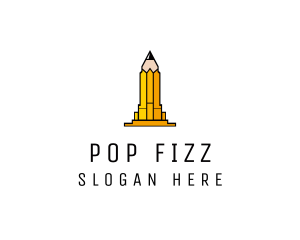 Yellow Pencil Tower logo design