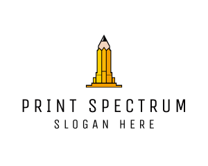 Yellow Pencil Tower logo design