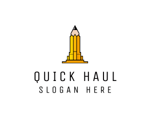 Yellow Pencil Tower logo design