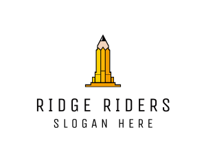 Yellow Pencil Tower logo design