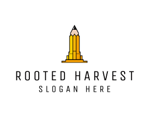 Yellow Pencil Tower logo design