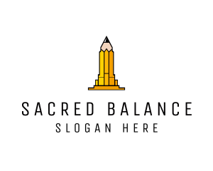 Yellow Pencil Tower logo design