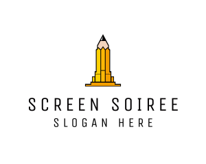 Yellow Pencil Tower logo design