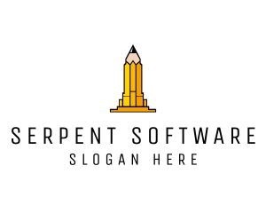 Yellow Pencil Tower logo design