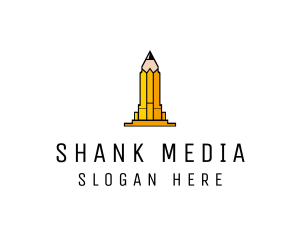 Yellow Pencil Tower logo design