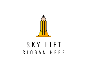 Yellow Pencil Tower logo design