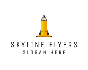 Yellow Pencil Tower logo design