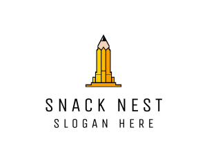 Yellow Pencil Tower logo design