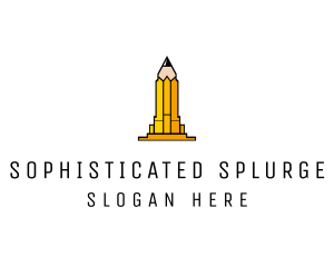 Yellow Pencil Tower logo design