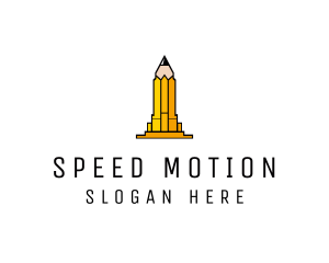 Yellow Pencil Tower logo design