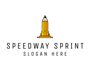 Yellow Pencil Tower logo design