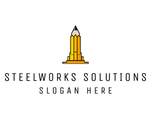 Yellow Pencil Tower logo design