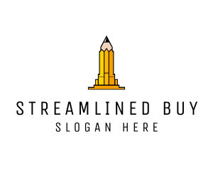 Yellow Pencil Tower logo design