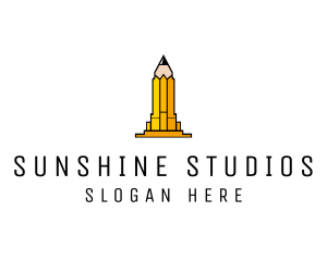 Yellow Pencil Tower logo design