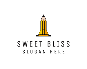 Yellow Pencil Tower logo design