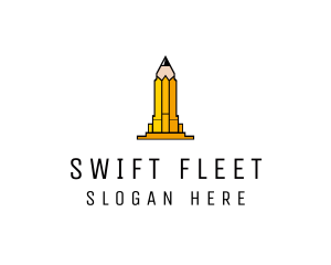 Yellow Pencil Tower logo design