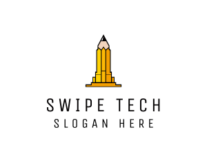 Yellow Pencil Tower logo design