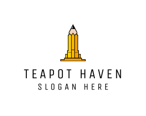 Yellow Pencil Tower logo design