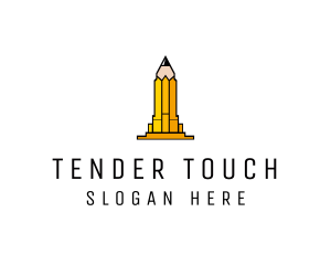 Yellow Pencil Tower logo design