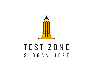 Yellow Pencil Tower logo design