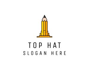 Yellow Pencil Tower logo design