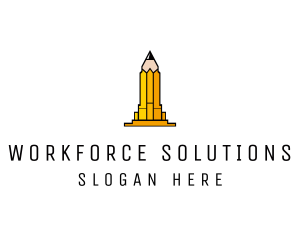 Yellow Pencil Tower logo design