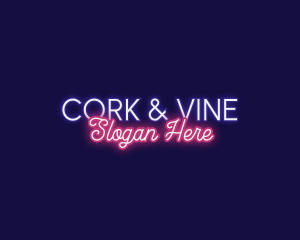 Retro Neon Business Logo