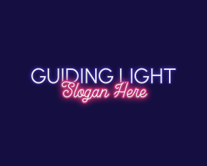 Retro Neon Business logo design