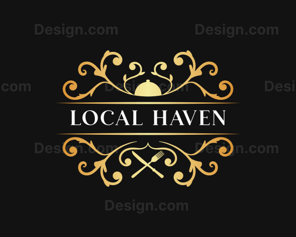 Gourmet Restaurant Catering Logo