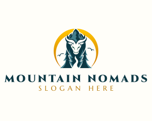 Mountain Valley Buffalo logo design