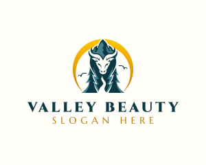 Mountain Valley Buffalo logo design