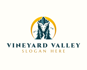 Mountain Valley Buffalo logo design