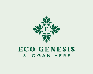 Natural Garden Leaves logo design