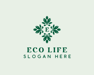 Natural Garden Leaves logo design