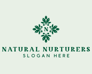 Natural Garden Leaves logo design