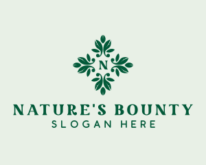 Natural Garden Leaves logo design