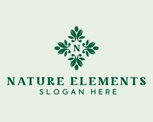 Natural Garden Leaves logo design