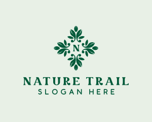 Natural Garden Leaves logo design